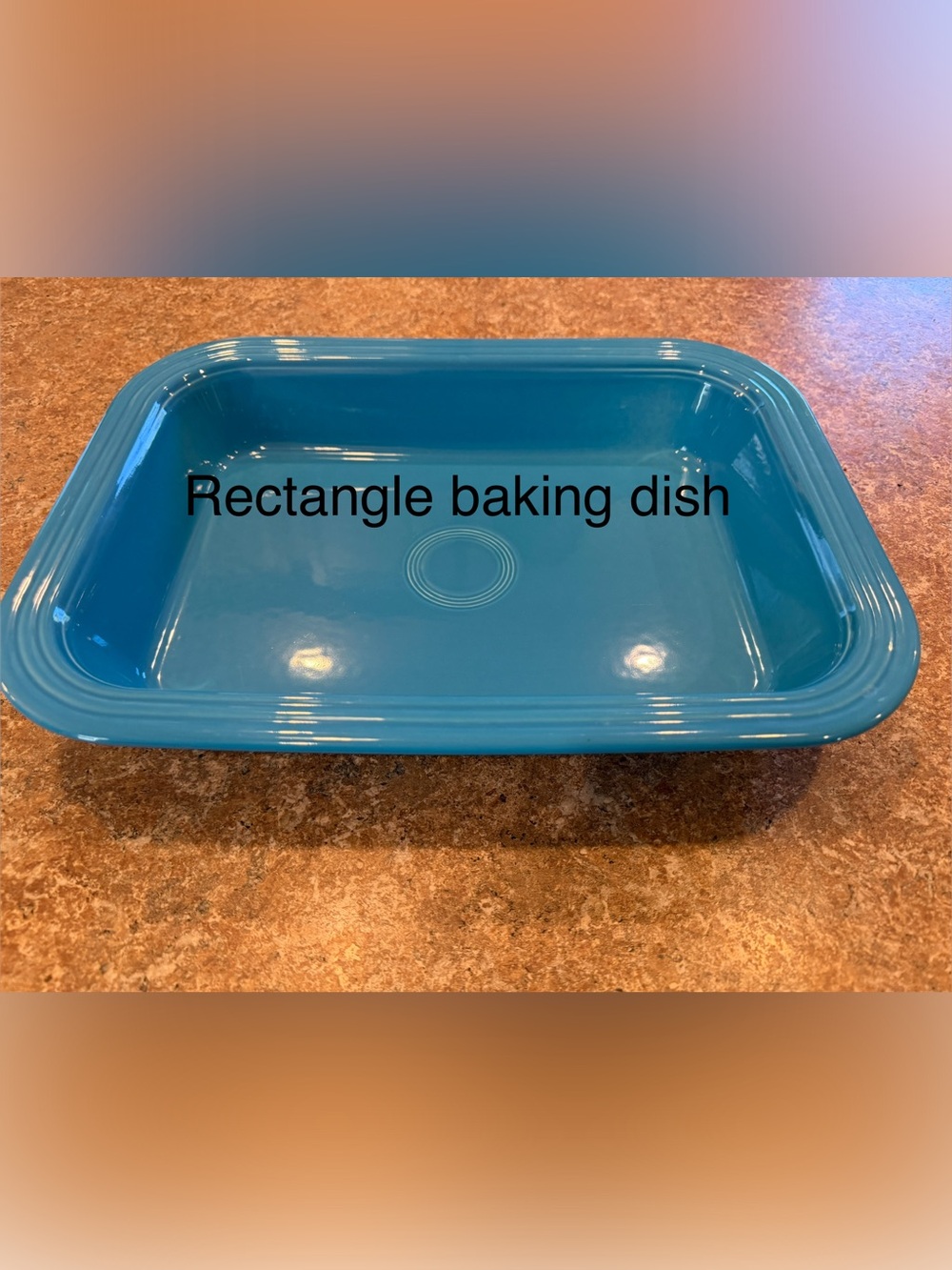 Fiestaware peacock Rectangular Baking Dish